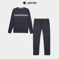 Aristino Bộ Đồ Gió Thu Đông Nam Form Regular Fit Suông Thoải Mái Vận Động Giữ Ấm Cơ Thể ALH001W2