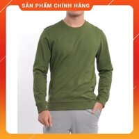 (Aristino chính hãng) Áo nỉ sweatshirt nam Aristino ASW004W7 màu xanh rêu 31 in