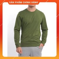 (Aristino chính hãng) Áo nỉ sweatshirt nam Aristino ASW004W7 màu xanh rêu 31 in