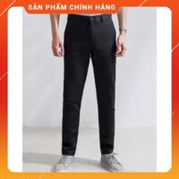 (Aristino chính hãng) Quần Khaki nam Slim Fit Aristino AKK00708 màu đen 01
