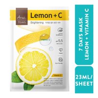 Ariul Mặt Nạ Ariul 7days Lemon + Vitamin C Chanh Vàng Giảm Thâm Mụn & Sáng Da 23ml