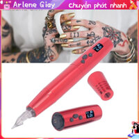 Arlene Giay 900MAh Không Dây Thường Trực Máy Trang Điểm Bộ 2.8Mm Thì 2 Pin Sạc Màn Hình LED Xoay Xăm Bút Đỏ