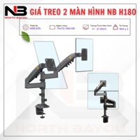 Arm / Giá Treo Hai Màn Hình Máy Tính NB H180 17 - 27 Inch - Sản Phẩm Chính Hãng North Bayou