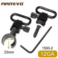 Armiyo 1 "1 inch 12ga .800" -.850 "bộ chuyển đổi gắn xoay sling nhả nhanh 23mm dia thùng đơn 1593-2