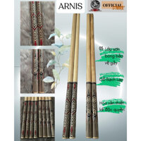 ARNIS - Song Đoản Gỗ Bạch Lạp ( 2.2cmx70cm) Phủ Bóng Chống Nước , Chống Trầy