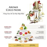 Aroma CoCo Noir  Tinh Dầu Nước Hoa Pháp Dạng Lăn 12ml