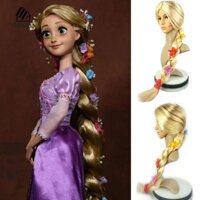 Aroma Tóc Tổng Hợp Hoa, Anime Halloween Trang Phục Rapunzel Cosplay Tóc Giả, Nhập Vai Chịu Nhiệt Công Chúa Tự Nhiên Tóc Dài Tóc Bím Tóc Vàng