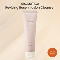 [Aromatica] Sữa rửa mặt kem truyền dịch hoa hồng hồi sinh 145g, tạo bọt dưỡng ẩm với nước hoa hồng Damask