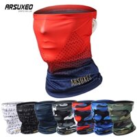ARSUXEO Ice Silk đi Xe đạp Mặt Nạ Chống Nắng Mùa Hè Mặt Nạ Câu Cá Cho Nam Giới Nữ Thoáng Khí Khăn Quàng Cổ Thể Thao Ngoài Trời Có độ đàn Hồi Cao Mũ Trùm đầu Xe đạp
