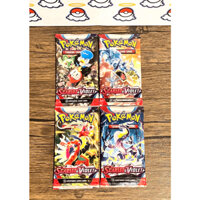 [Art Set] Combo 04 gói Scarlet & Violet Base Set Booster Pack tiếng Anh - Túi thẻ bài Pokemon TCG
