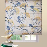 Artdix Roman Shades Blinds Window Shades - Loquat 49 W x 36L Inches (1 Piece) Blackout Fabric Custom Made Roman Shades for Windows, Doors, Home, Ki...