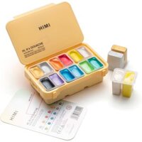 [ARTDOOR] Bộ màu vẽ Gouache MIYA HIMI Thạch 12 Màu (Nhũ, 12ml)