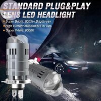 Artgloriouslong H4 6500K M01F Ống kính máy chiếu LED Mini Bóng đèn ô tô Đèn pha tự động Turbo Đèn Canbus Plug Play Dual Motorcycle High Low Beam VN