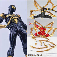 Articulado Spiderman KO Revoltech Amazing Yamaguchi Iron Spider Black Ver. Búp bê mô hình nhân vật hành động