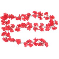 Artificial Azalea garland flower vine Wedding Garden Decoration - Red