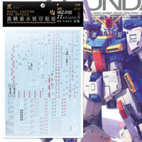 Artisan's Club MG196 MG 1/100 ZZ Ver.ka MSZ-010S Water Slide Decal
