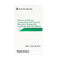 ARV Macleods Efavirenz 600mg, Lamivudine 300mg and Tenofovir 300mg (Thuốc TLE) 30 viên