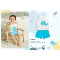 AS015 Bộ ba lỗ La Pomme Cá voi xanh