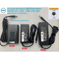 ⚡️[Sạc zin] Sạc laptop Dell Inspiron 3442 N3442 N3442A N3442B 19.5V - 3.34A - 4.62A - 65W - 90W Chân kim to 7.4 x 5.0 mm