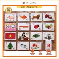 ❤️Sale Khủng❤️ Bộ thẻ học thông minh 16 chủ đề 416 thẻ cho bé