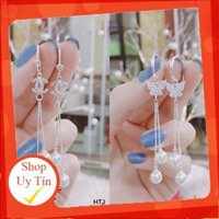 ❤️SALE KHỦNG❤️ Bông Tai Bạc 925 - Bông Tua Dài Sang Trọng