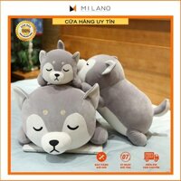 ❤️Sale Khủng❤️ Chó bông Shiba nằm ngủ - Gấu bông chó Shiba mềm mịn hàng cao cấp