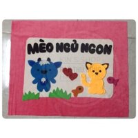 ❤️Sản phẩm là bộ kit gối hình hình chữ nhật có trang trí mẫu thú cưng và lời chúc  shop cắt khách về may thành phẩm