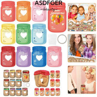 Asdfger 30 Thẻ Ngày Lễ Tình Nhân, Mason Jar Macarons Thẻ Lọ Kẹo, Giấy Kraft Ngộ nghĩnh Thẻ Chúc Mừng Trống Retro Chắc Chắn Cho Trường Học