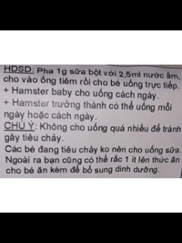 【ASDH】 [HCM]50g Bột sữa dê canxi cho hamster baby nhím kiểng sóc úc sóc bay...