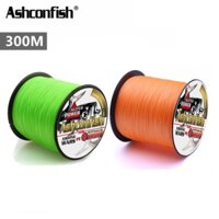 Ashconfish Cuộn Dây Câu Cá Bện 8 Sợi pe x8 pe Màu Xanh Lá / Cam Dài 300m