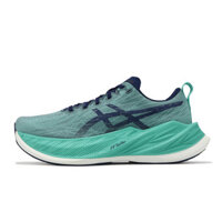 Asics 2024 Asics Giày chạy bộ Giày thể thao đế dày màu xanh lá cây màu xanh lá cây superblast 1013a1273