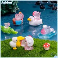 ASIDUN Nhựa Tượng capybara dạ quang Hoạt hình Phụ kiện tự làm Tượng nhỏ capybara thu nhỏ Dễ thương Quà Tặng Bức tượng động vật nhỏ Lễ hội tiệc tùng