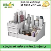 ♥️Siêu Phẩm 2021♥️ Kệ Mỹ Phẩm 3 Tầng 2 Ngăn Kéo, Kệ Mỹ Phẩm, Kệ Để Đồ Nhiều Ngăn Siêu Đẹp, Siêu Tiện Dụng