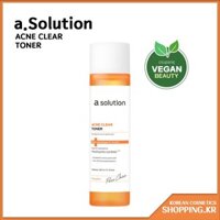 [A.solution] Mực chăm sóc da dễ bị mụn acne CLEAR toner 200ml