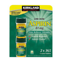 Aspirin 81mg Kirkland 2 x 365 viên