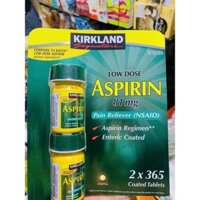 Aspirin 81mg Kirkland Signature 365 viên
