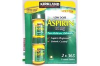 Aspirin 81mg Low Dose Kirkland 365 viên uống giảm đau nhanh chóng