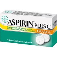 ASPIRIN® Plus C Orange Brausetabletten, 10 St