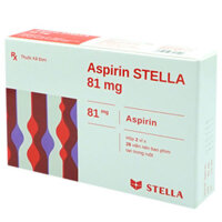 Aspirin Stella 81mg, điều trị dự phòng thứ phát nhồi máu cơ tim