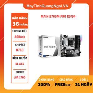 Bo mạch chủ - Mainboard ASRock B760M Pro RS/D4