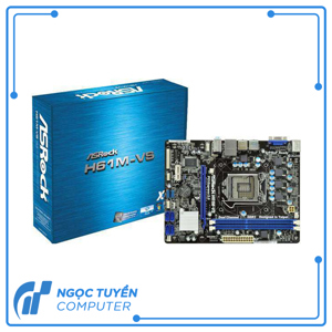 Bo mạch chủ (Mainboard) Asrock H61M-VS - Socket 1155, Intel H61, 2 x DIMM, Max 16GB, DDR3