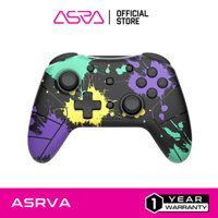ASRVA Tay cầm chơi game Bluetooth Nintendo không dây Wireless Pro Controller cho Switch, PC, Điện Thoại