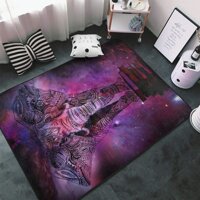 Astede Mandala Elephant India Style Galaxy Nebula Book Area Rug Non Slip Comfort Yoga Mat Floor Carpet Home Decor for Living Room Bedroom 80x58 Inch