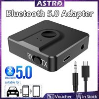 Astro Thiết Bị Thu Phát bluetooth 5.0 2 Trong 1 jack Cắm 3.5mm Cho pc laptop / tv / Xe Hơi