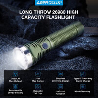 Astrolux FT05/ Mateminco A1 3050lm, đèn pin chiếu xa sạc Type-C tiện lợi. Pin 26980 6000mah sạc lại được