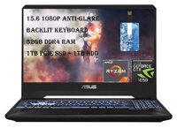 ASUS 2020 High Performance TUF Gaming 15.6” FHD 60Hz Laptop Computer, AMD Ryzen 7 R7-3750H, 32GB RAM, 1TB SSD 1TB HDD, Backlit KB, GeForce GTX 1650...