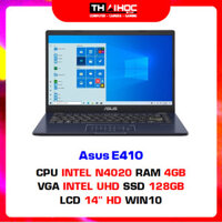 Asus E410 (Intel N4020 | 4GB | 128GB | UHD Graphics | 14 inch HD | W10 | Xanh)