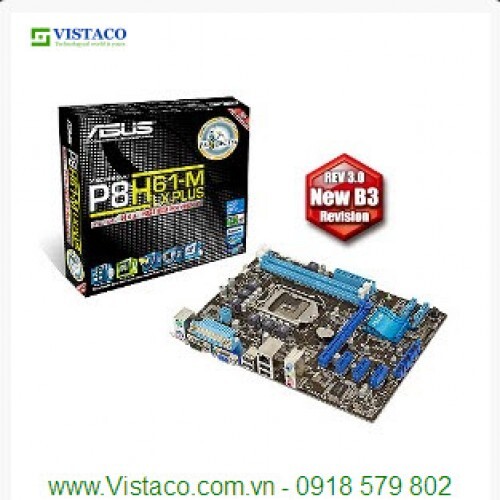 Bo mạch chủ - Mainboard Asus P8B75-M LX Plus - Socket 1155, Intel B75, 2 x DIMM, Max 16GB, DDR3