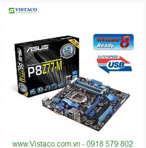 Bo mạch chủ - Mainboard Asus P8Z77-M Pro - Socket 1155, Intel Z77, 4xDIMM, Max 32GB, DDR3