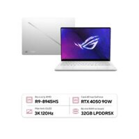 ASUS ROG Zephyrus G14 (2024) GA403 White (GA403UU-QS101W) Gaming Laptop – OLED, R9-8945HS, RTX 4050, 2H-PLATINUM WHITE
